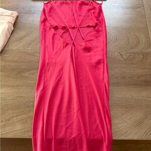 Zara Pink Strappy Midi Dress